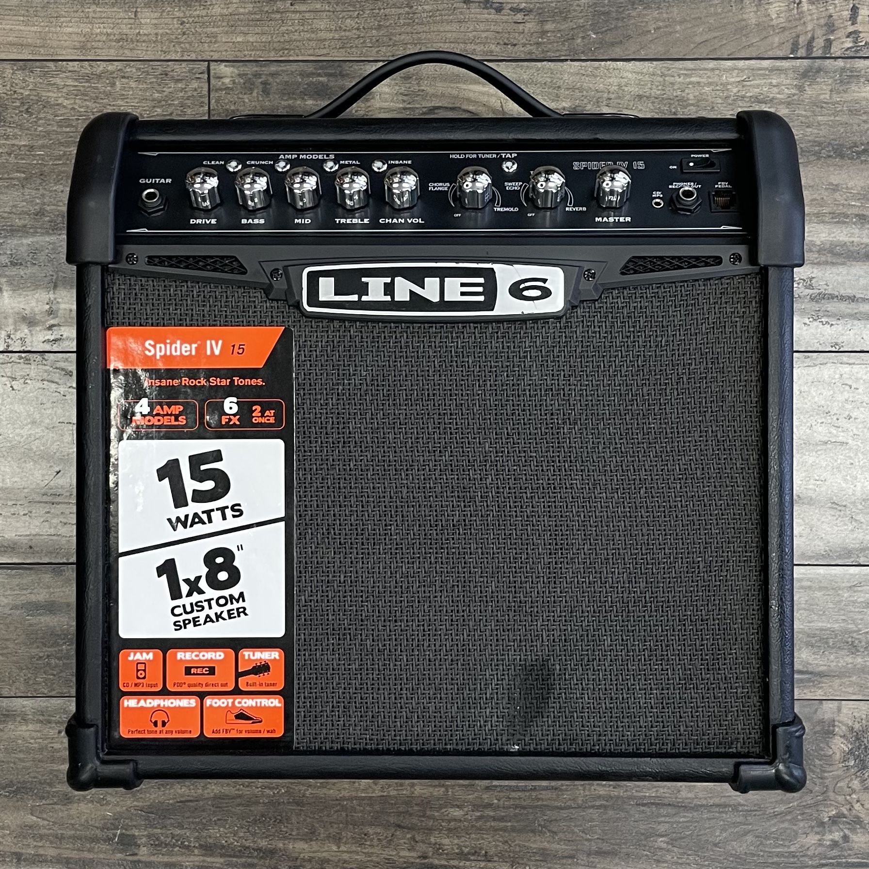 Line 6 Spider IV 15 Modeling Guitar Amplifier 