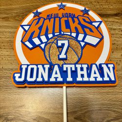 New York Knicks Basketball Sport Cake Topper
