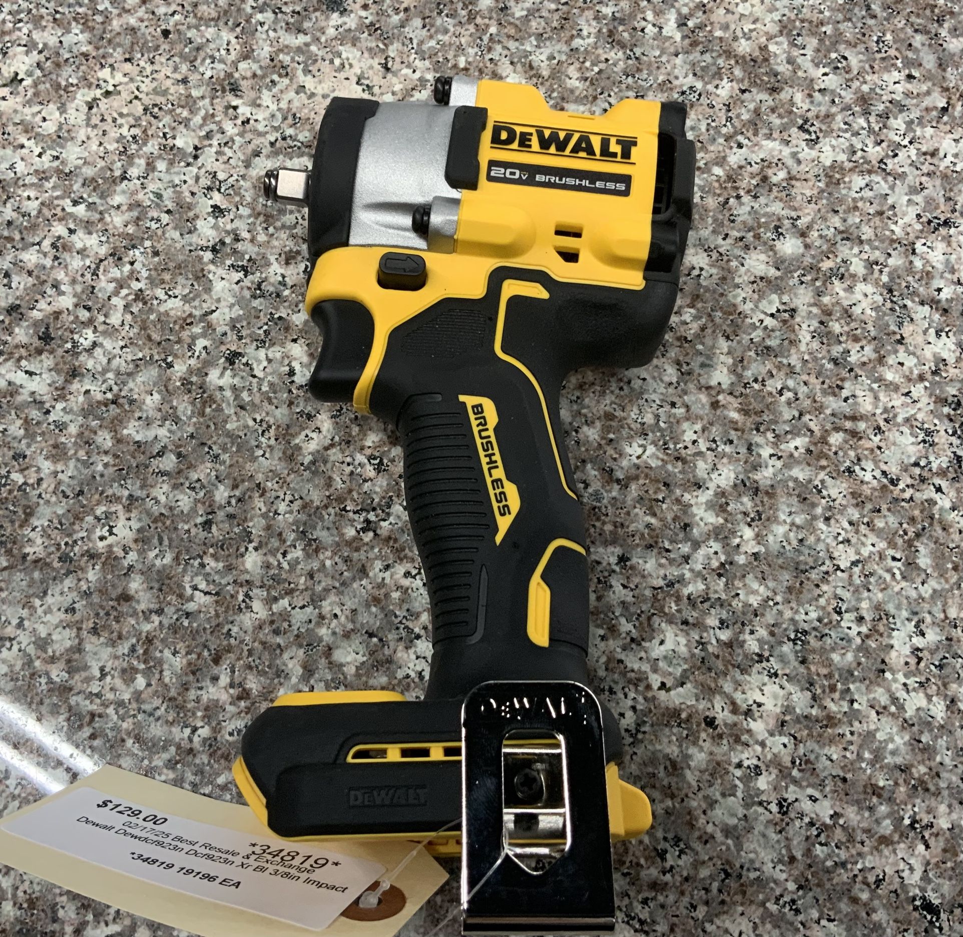 Dewalt 20v, Atomic Compact Series, Brushless 3/8” Compact Wrench 