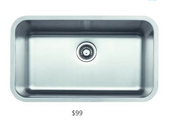 Under mount sink 30x18
