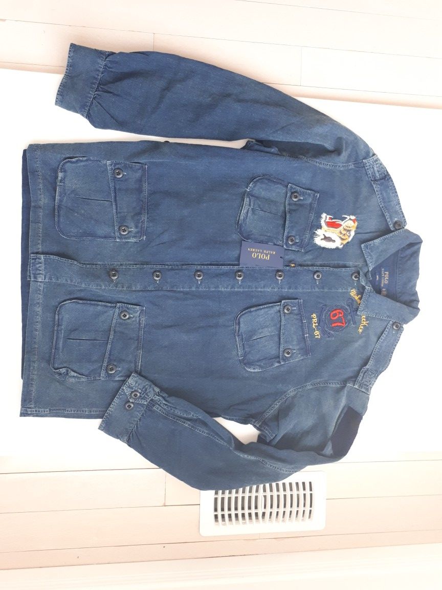 Ralph Lauren Eastern Fleet Shirt Jacket Denim