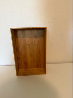 Bamboo Wood Stacking Drawer Organizer Box