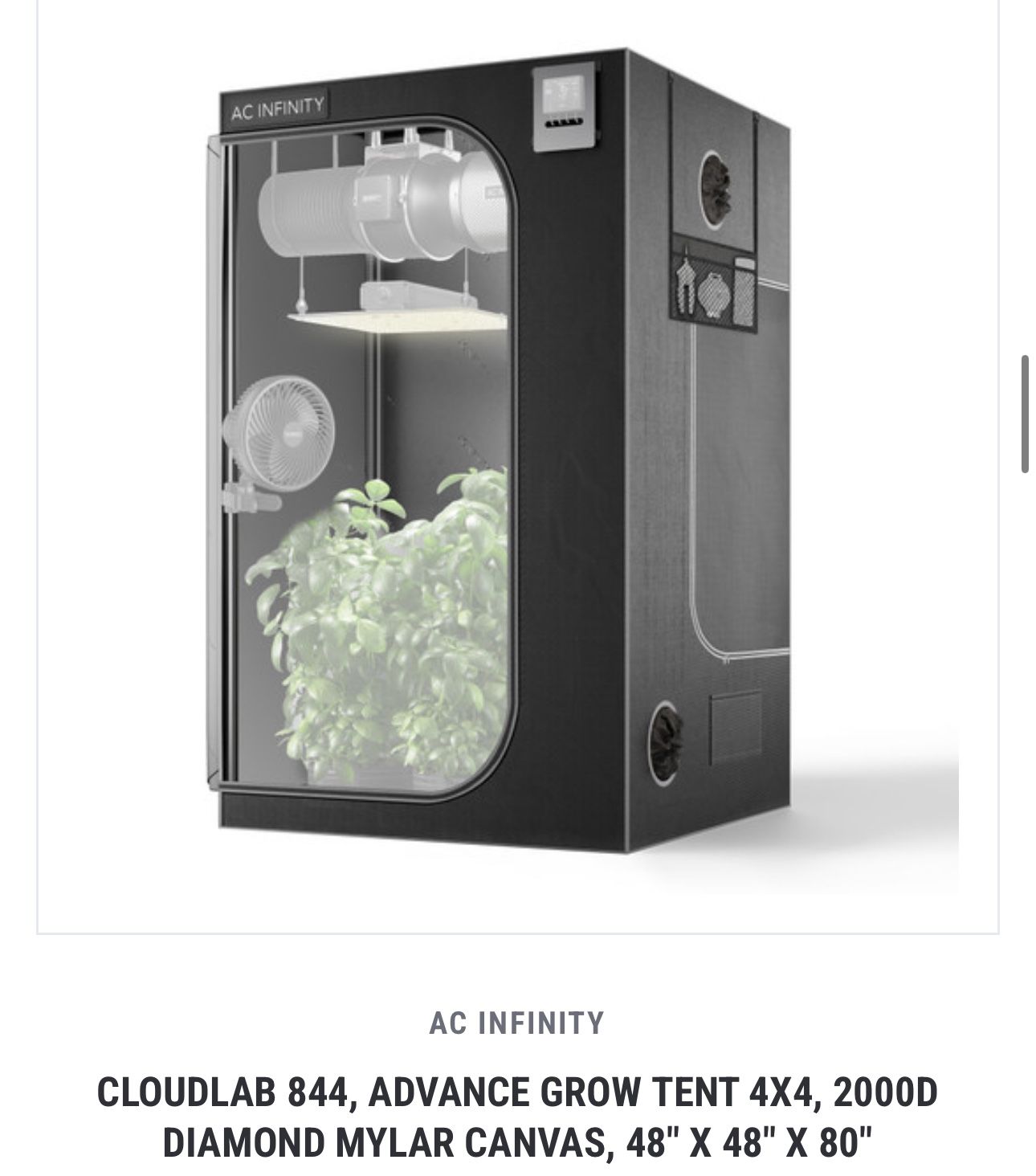 Ac Infinity 4x4 Grow Tent