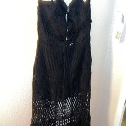 Fashion Nova Shorts Romper w/ Fishnet Tail (Large)