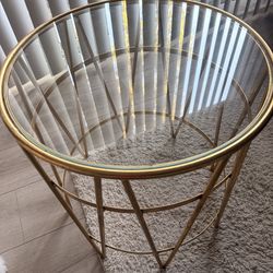 Gold Glass Coffee/Side Table