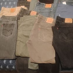Lot of 11 Men Jeans n 2 Lady's Jean Jackets