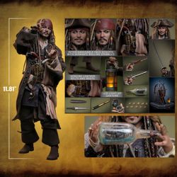 Hot Toys DX37 Jack Sparrow Pirates of the Caribbean 1/6 Figure