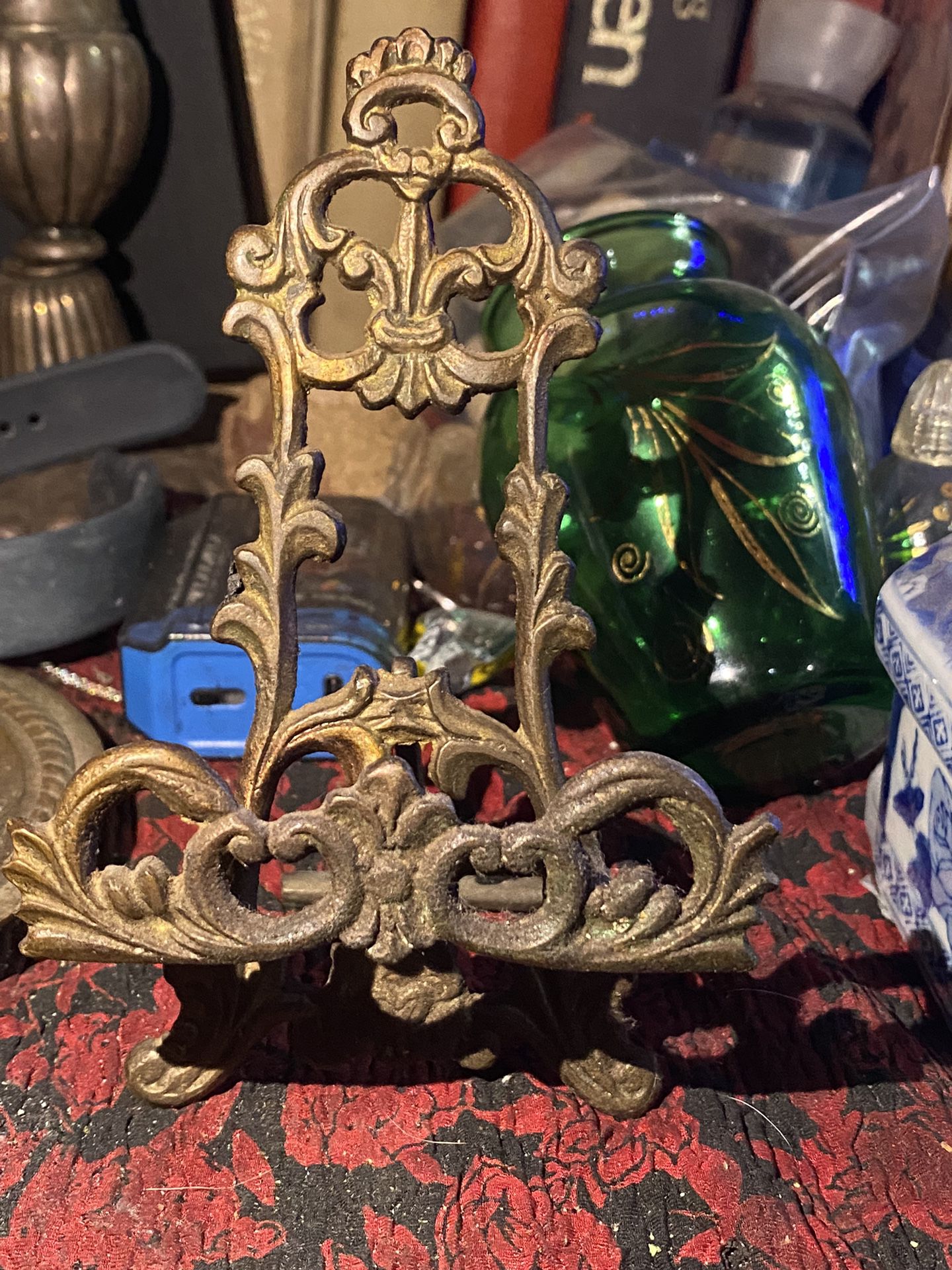 Really Nice Victorian Steel/Brass Small Picture Holder