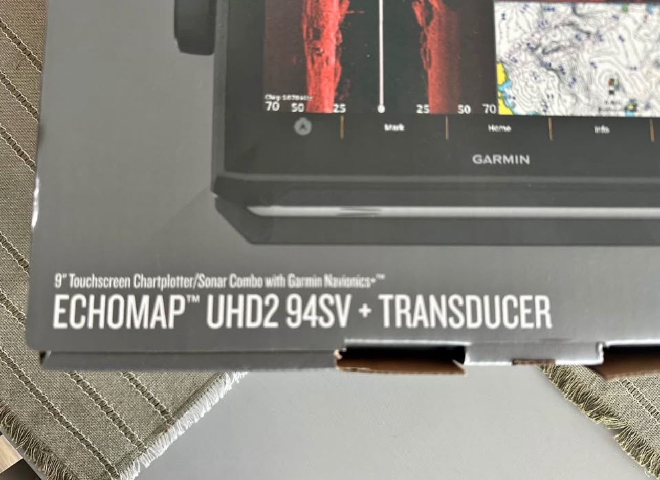 Garmin 9" GPS and transducer