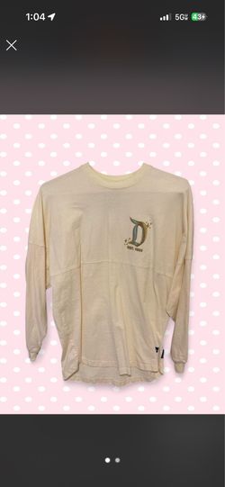 Cream & Gold Disney Jersey 🏰🐭✨🤍 (SMALL)