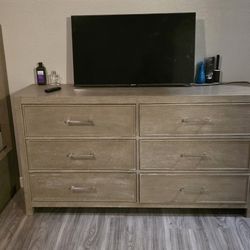 SELLING MY SON'S KING SIZE BEDROOM SET- DRESSER & MATTRESS W/ FRAME