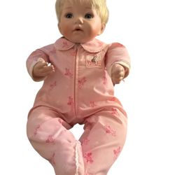Ashton-Drake Galleries Disney by Dianna Effner porcelain baby doll, likely from the "Tickle Ish Tiger" collection.  The head and hands are made of por