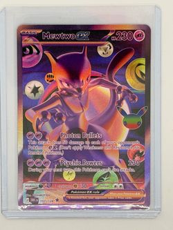 Mewtwo Ex 157/128 30th Celebration Pokemon Futuristic Rare AMAZING CONDITION
