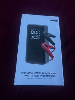 Emergency Jump Starter and Air Pump Combo