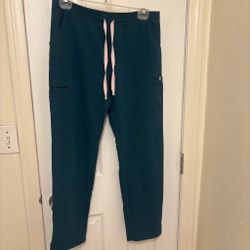 Figs teal pants