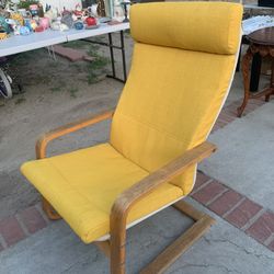 IKEA POÄNG  Armchair, birch veneer/Skiftebo yellow (Northridge)