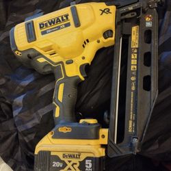 Dewalt 20 volt discount 16 gauge finish nailer