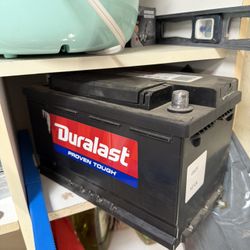 Used Once Duralast Car Battery 