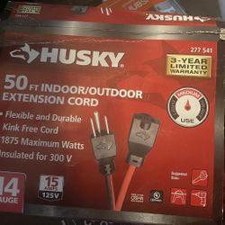 Husky 50 Ft 14 Gauge Extension Cord 