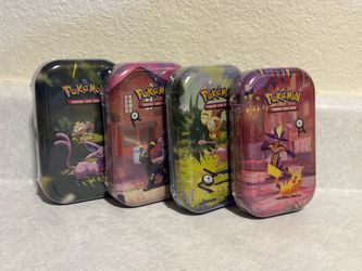 Pokémon Trading Card Game Mini Tins each
