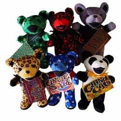 Vintage Grateful Dead Collectible Plush Dancing Bears NEW