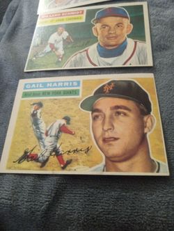 A vintage 1956 Topps Baseball card lot -EX