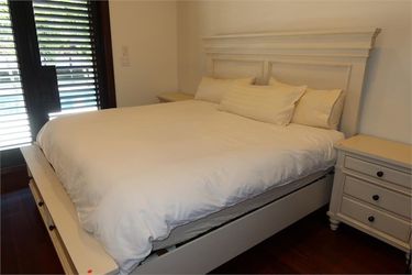 White Panel King Bedroom Set with Contourest 3 Mattress and 2 night stands