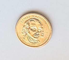 2007 P James Madison Presidential $1 Coin