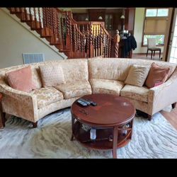 Rowe Sectional Couch And Table