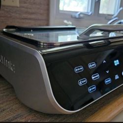 Gourmia Smokeless Indoor Grill & Air Fryer raclette grill with Smoke Extracting Technology Extra-Large Nonstick Cooking electric grill indoor Korean B