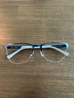 Joe 4107 Midnight - Blue, Metal Half Rim Glasses Frame 56/19/145