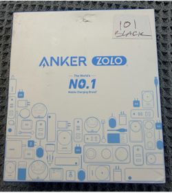 Anker Zolo 10000mAh Magnetic Wireless Power Bank USB-C Built-In Cable BLACK
