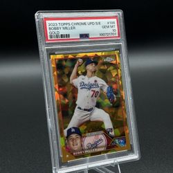 2023 Topps Chrome Update Series Bobby Miller rookie card