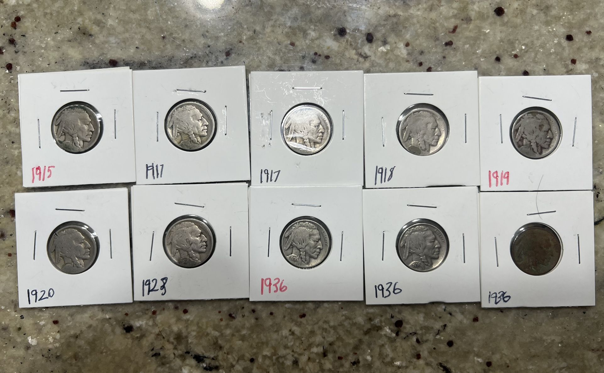 Buffalo and other Nickel Coins