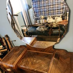 Antique Vanity with Mirror