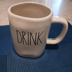 Rae Dunn  "DRINK" Coffee Mug