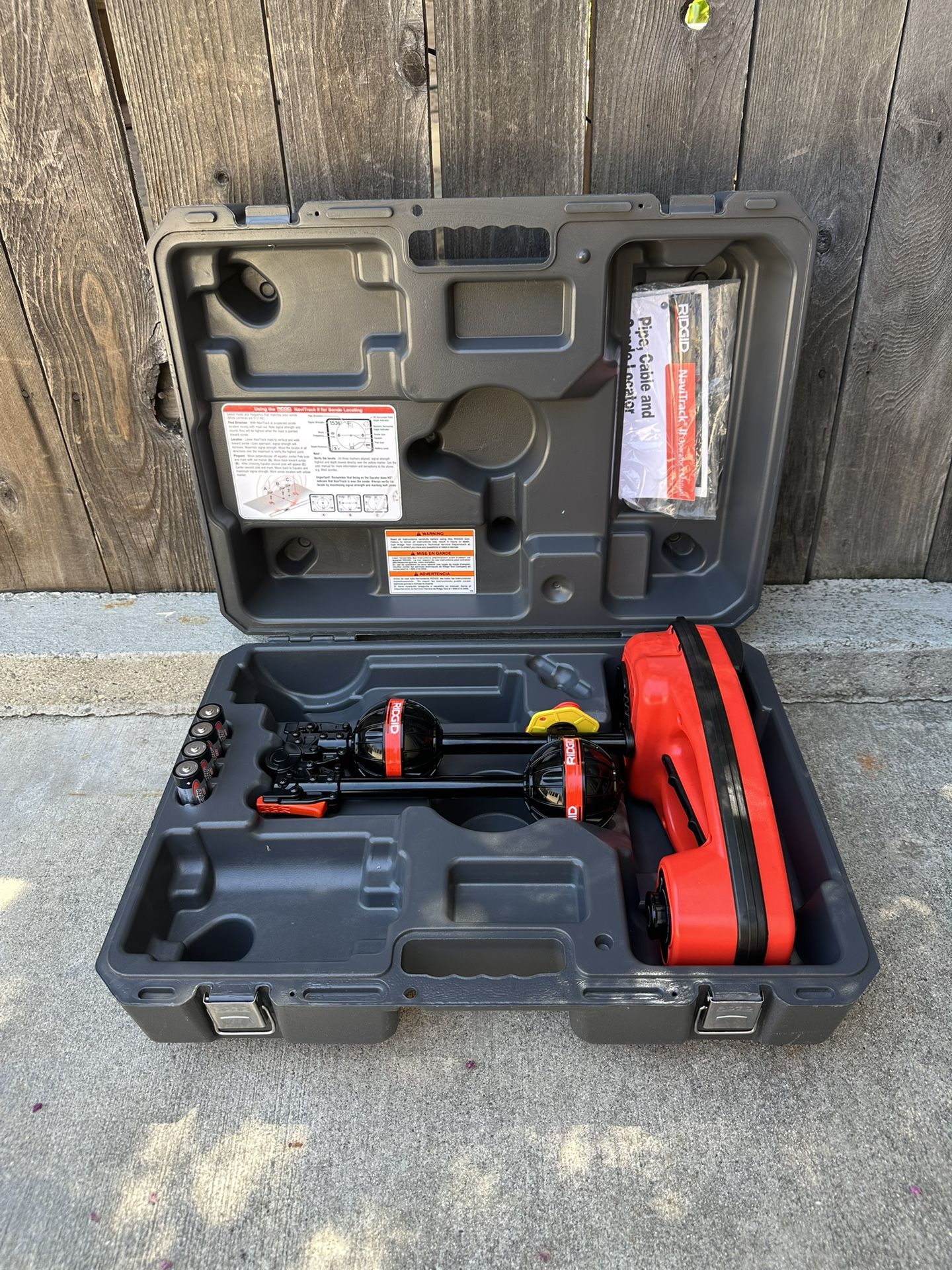 Ridgid Navitrack Scout Sonde Line Locator w/ case
