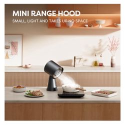 CIARRA Portable Range Hood, Desktop Range Hood with 2 Speed Exhaust Fan, Detachable Aluminum Filter, Large Oil Collection Cup, Portable Kitchen Exhaus