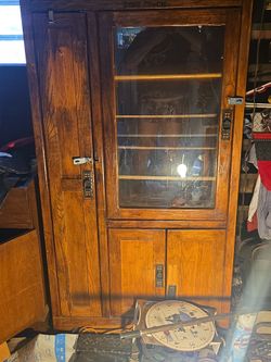 Solid wood armoire