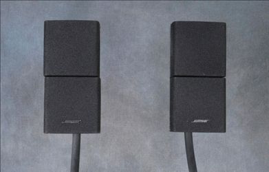 Bose Acoustimass Mini Jewel Double Cube Speakers With UFS-20 Floor Stands - Pair