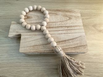 Wood Pedestal Riser Stand Decor (Stand and Beads Only) $15 OBO