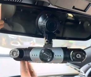 Cámara  de Seguridad para vehículo 🚗  de Alta definición . Grabador de Automóvil 1080P de 4 Canales