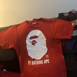 Red Bape Tee Size Small 
