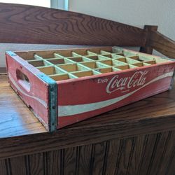 Vintage Coca-Cola Wooden Crate 