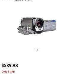 JVC camcorder with charger and usb chord