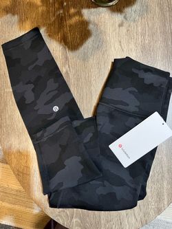 Lululemon Wunder Train High-Rise Tight in Heritage 365 Camo Deep Coal 25” Size 6 New with Tags