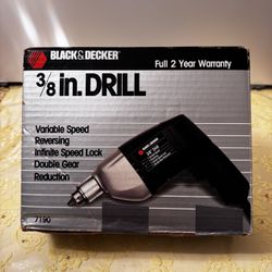 New BLACK & DECKER* brand ⅜ in. DRILL Hand drill (Made in USA)