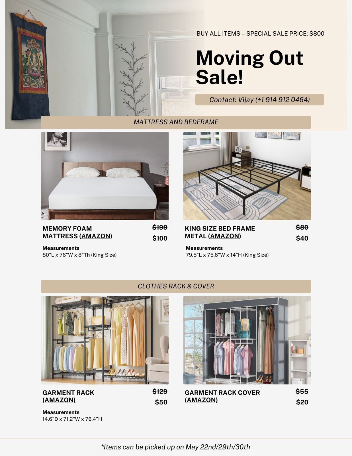Moving Out Sale!