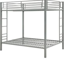 WHITE METAL BUNK BED 