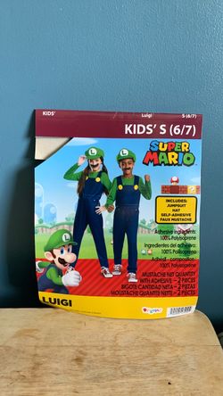HALLOWEEN SUPER MARIO KIDS SIZE SMALL 6-7 COSTUME